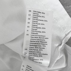 COS Mens White Oversized Pocket T-Shirt Heavyweight Cotton Viscose Large Costal