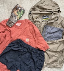 4 Lot Carhartt Mens M Loose Fit T Shirt Burlebo Fitness Shorts Cabelas Jacket