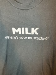 VTG 90s Milk Promo T Shirt Men’s X-Large Mustache Single Stitch Anvil