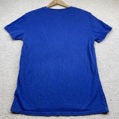 American Eagle T-Shirt Mens Medium Blue AE Legend Athletic Fit Slub Knit Logo