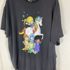 Rainbow Brite T Shirt adult size S Next Level Apparel GenX Millennials