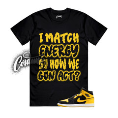 1 New Love Black Varsity Maize Yellow White 2025 T Shirt Match Match MATCH