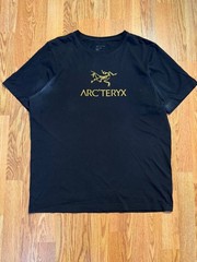 Arc’teryx Logo T-Shirt Black Men’s Medium M | Graphic Tee Gorpcore