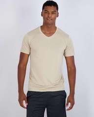 5 Pack: Men’s V-Neck Dry-Fit Moisture Wicking Active Athletic Tech Performanc…