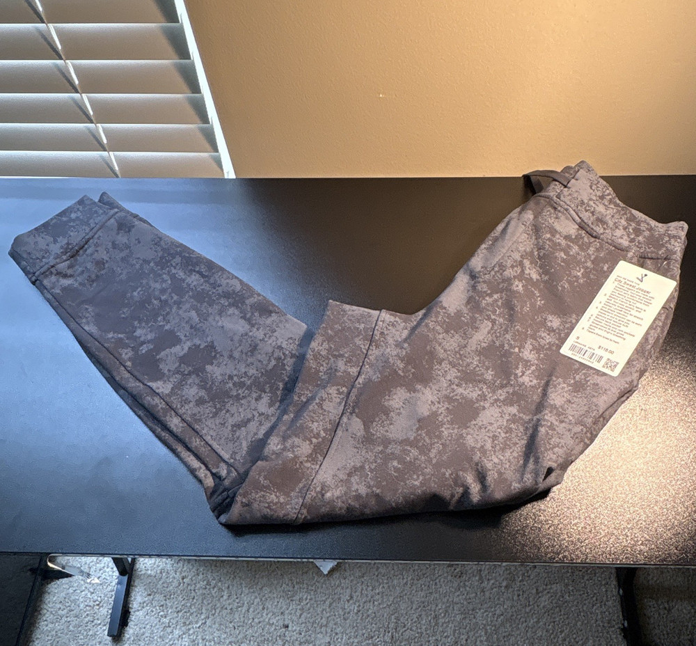 Lululemon City Sweat Jogger Men’s Gray Camo French Terry Pockets S