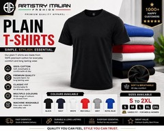 Plain T Shirt 100% Cotton Unisex Mens Womens Crew Neck Casual Tee S-2XL UK