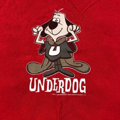 vtg 90’s underdog cartoon T shirt mens XL red dog single stitch bottom 1996