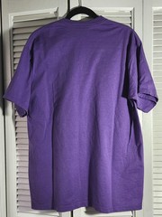 Vintage Jerzees Blank Purple T Shirt XL 50/50 Cotton/Poly Blend