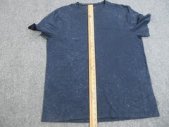 John Varvatos Shirt Mens XL Blue Mineral Wash Cotton Crewneck Tee Casual Peru