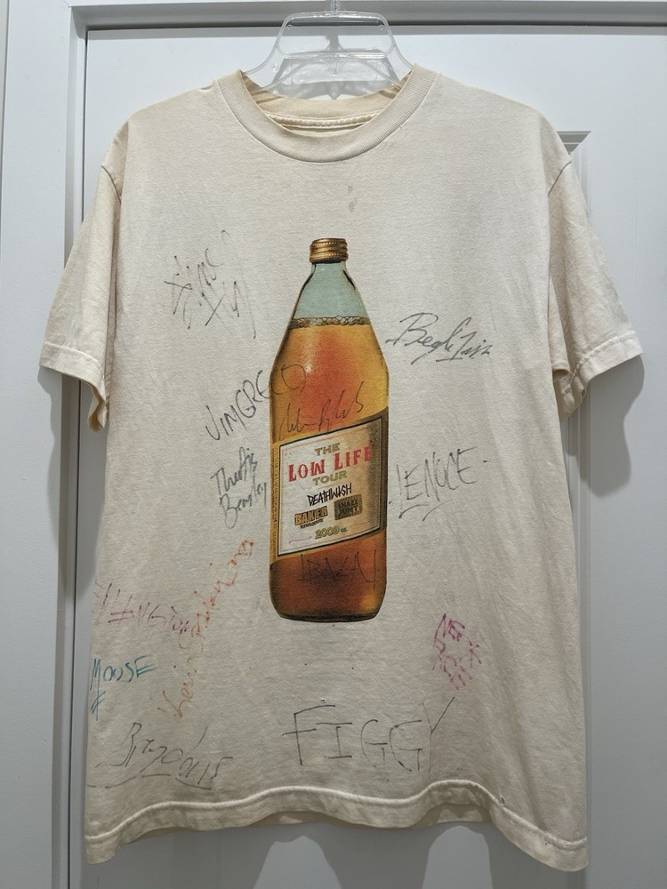Vintage Skate Shirt 2009 Low Life Tour Deathwish Baker Skateboards Reynolds Auto