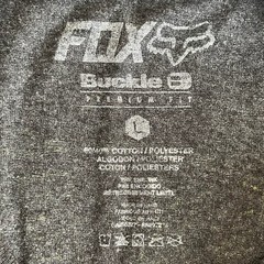 Buckle Men’s Gray Formula Reflective Fox Racing Motocross T-Shirt Size L