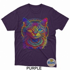 Funny Cat Colorful Mandala Pet Lover T-Shirt