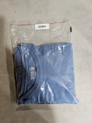 Duluth Trading Co Longtail T Shirt Mens 2XL Blue Cotton Relaxed Fit Crew Neck