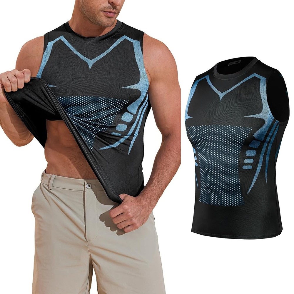 Singlets for Men Shaper Tank Top Compression Sleeveless Sports Muscle Tee Shirt