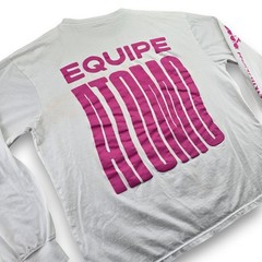 Diadora T-Shirt Men’s XXL White Equipe Atomo Trainer Long Sleeve Graphic Tee