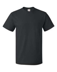 Fruit of the Loom – 3930R – HD Cotton Short Sleeve T-Shirt – BLACK – LOT