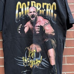 Vintage 90s Goldberg Fear The Spear WCW Shirt Size Large Men’s Wrestling NWT