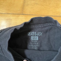 Deathwish Skateboards Mens Black Long Sleeve Graphic T-Shirt Pink Logo Large