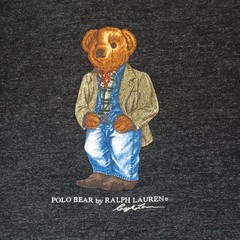 Polo Ralph Lauren Polar Bear T Shirt Mens XXL Charcoal Gray Graphic Logo