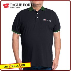 men’s short sleeve cotton polo shirt with collar PLUS SIZES from 2xl to 10xl