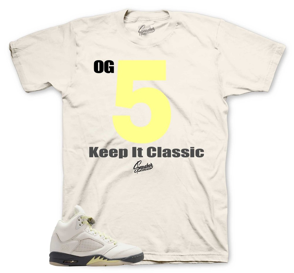 Shirt To Match Retro 5 Luminous Green AJ5 Sneakers – Keep it Classic Tee