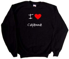 I Love Heart Cayenne Sweatshirt