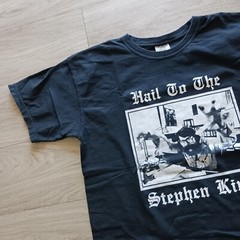 Hail To The STEPHEN KING ! Horror T-Shirt Tee COMFORT COLORS Black 43″ Large