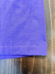 Vintage Single Stitch Blank T Shirt Medium Purple Hanes USA Fabric 50/50