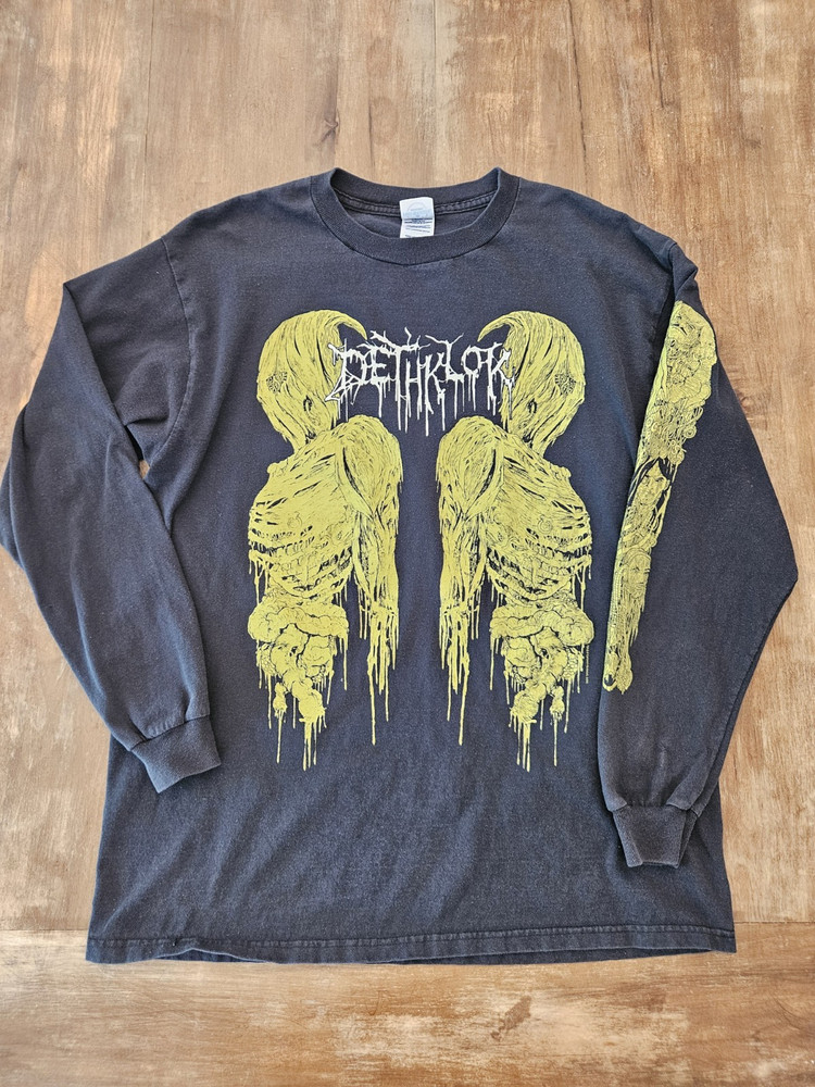 Metalocalypse Dethklok Vintage Graphic Print Long Sleeve T-Shirt Size Large