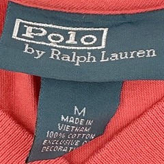 Mens Classic Polo Ralph Lauren V-Neck T-Shirt M Red Pony Logo Preppy