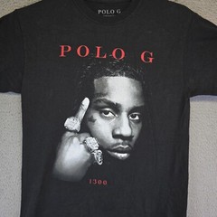 Polo G 1300 Shirt Adult M Black Hip Hop Rapper Music Graphic Tee