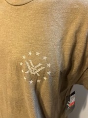Vortex Men’s T-shirt Beige Medium Cotton Polyester – Athletic Fit – NWT