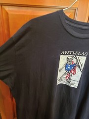 Vintage Anti-Flag Bombs Dropped Political Street Punk Rock Band Shirt 2XL