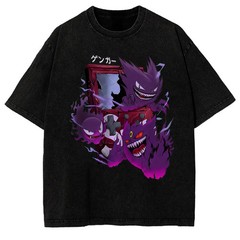 P0kemon Gengar Gastly Haunter Anime T-Shirt