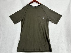 Dickies Mens Performance T-Shirt Medium Cooling Temp-iQ Green Camisa
