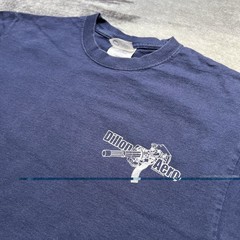 Vintage Y2K Dillon Aero MiniGun Firearms T Shirt Mens M Blue 2007 Shooting