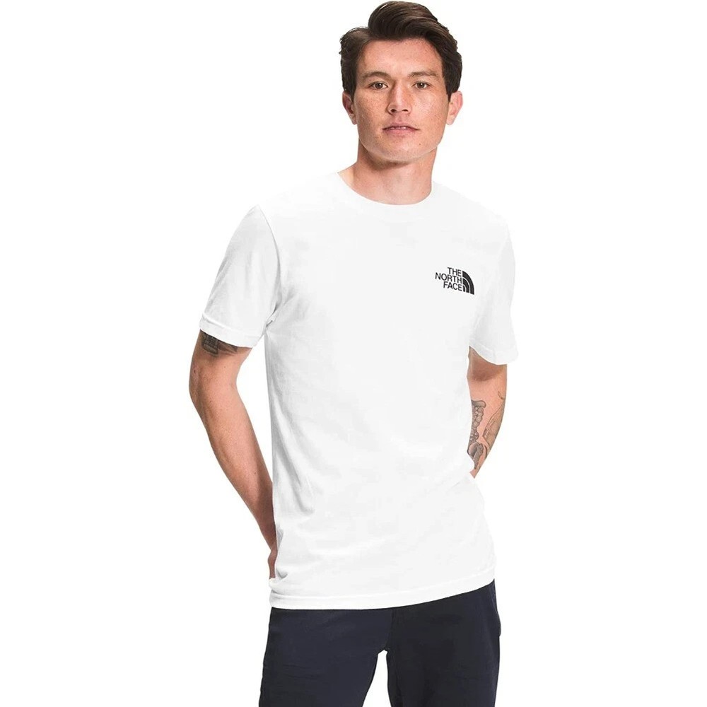 *NEW* The North Face Men’s T-Shirt Short Sleeve White With Black Logo Size L