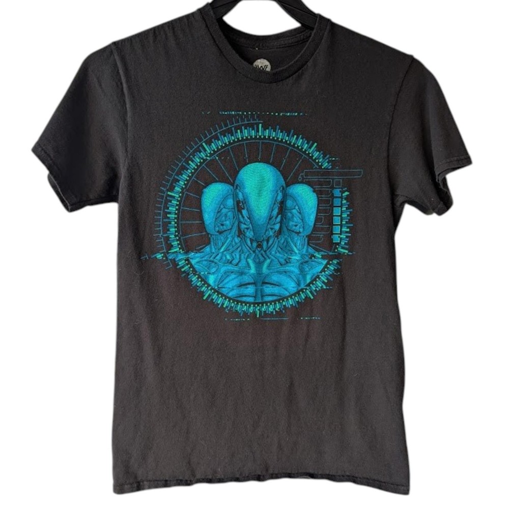 Westworld Synthetic Drone Tee Small Black Blue Graphic Sci-Fi HBO Mech Tech TV