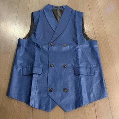 Men’s Black double breasted Vest Size M