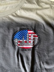 SMART Sheet Metal Workers T-Shirt, So Cal Local 105 Size L, New Cond w/ sticker
