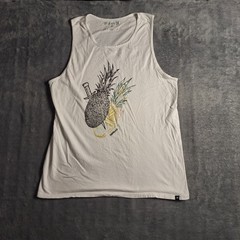 Hurley Pineapple Tropical Graphic Tank Top Island Vibes Size Small