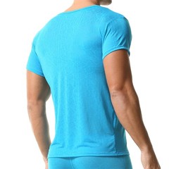 Men’s Ultra-thin Short Sleeve T-shirts V-neck Slim Fit Undershirts Basic Tops XL