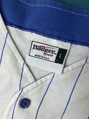 Vintage 90s Badger Sport Baseball Jersey Sz L Concrete Crushers #00 Made In USA