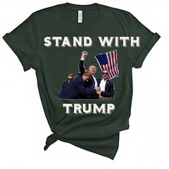 Donald Trump Rally Shooting T-Shirt US Support Trump 2024 Bella Canvas