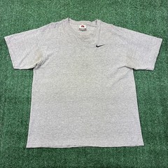 Y2K Embroidered Nike Blank Grey T-shirt