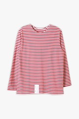 TELNYASHKA STRIPED COTTON LONG SLEEVE SHIRT RUSSIAN ARMY RED XXL