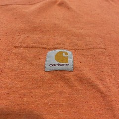 Carhartt Shirt Mens XL Orange Loose Fit Pocket Workwear K87-M Heavyweight