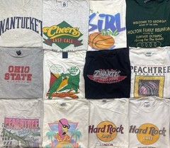 Vintage Graphic shirts Promo Funny Cartoons Sport Destinations Lot Of 20 Mix Szs