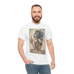 40th Birthday Skeleton Tarot Retro Tee