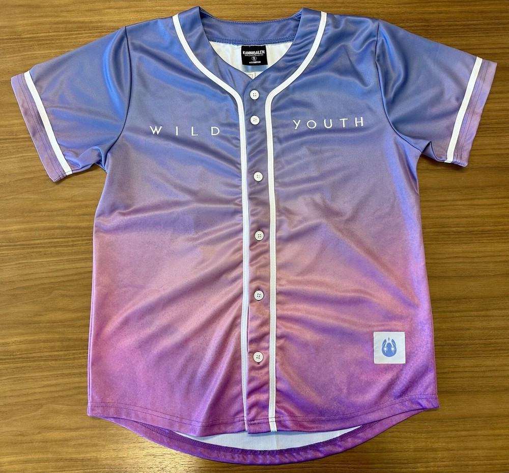 Signed Dabin Wild Youth 1.0 Purple Gradient Baseball Jersey Small Autographed S